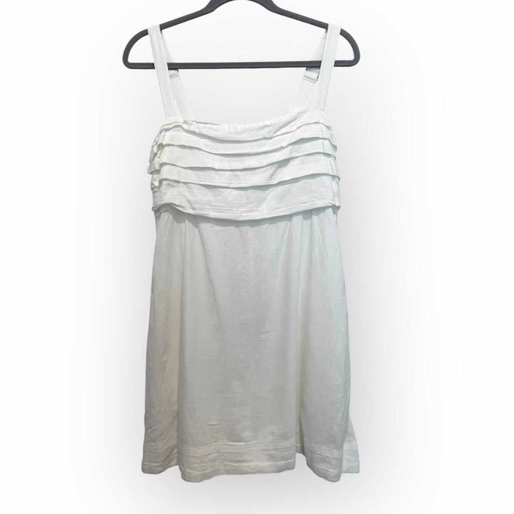Abercrombie & Fitch White Linen Blend Dress / Romper – Size Large